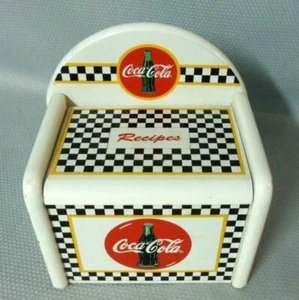 1997 Coke Coca Cola Wood Recipe Box - Picture 1 of 8