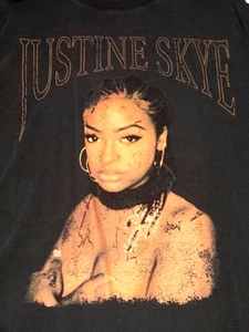 Women’s Justine Skye-H&M Graphic T-Shirt Sz M - Picture 1 of 7