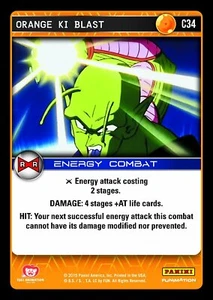 DBZ Dragon Ball Z TCG Card Panini Evolution C34 Orange Ki Blast - Picture 1 of 1