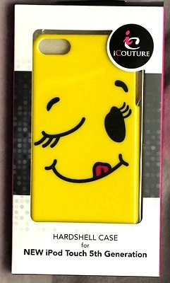   Estuche rígido iCouture Apple iPod Touch 5ta generación cara sonriente amarilla nuevo en caja Foto 1 de 3