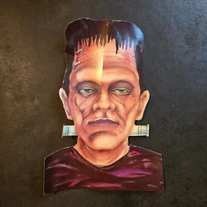 Vintage Halloween Die-Cut Decoration Monster of Frankenstein 1980s - Picture 1 of 13