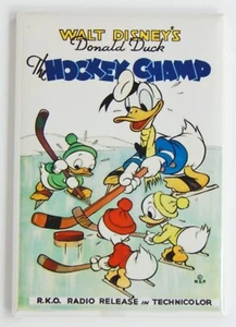 Hockey Champ FRIDGE MAGNET cartel de la película donald duck - Imagen 1 de 3