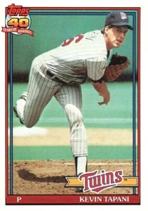 TOPPS 40 YEARS OF BASEBALL 1991 BASEBALL CARD 633 KEVIN TAPANI TWINS - Picture 1 of 2