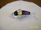 Cristais Hering 24% Lead Crystal Purple Dolphin Art Glass Hand Made In Brazil