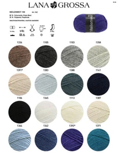 Lana Grossa Meilenweit 100 – Strapazierfähiges Sockengarn 100g Uni - Bild 1 von 15