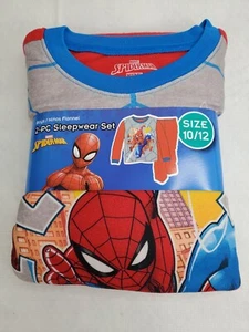 Boys Marvel Spider-Man 2 pc Brushed Jersey Pajamas, Size 10/12 - Picture 1 of 3