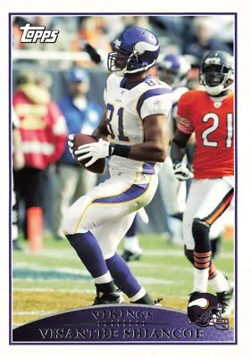 Visanthe Shiancoe #143 2009 Topps Minnesota Vikings - Image 1 of 2
