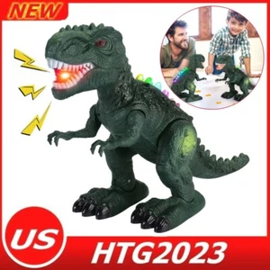 Kids Electric Dinosaur Toy Tyrannosaurus Rex Light with LED and Sound Xmas Gifts - Picture 1 of 9