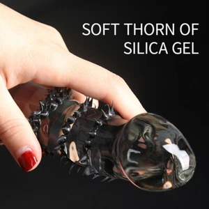 Crystal Glass Dildo Suction Cup G-Spot Stimulator Anal Butt Plug Sex Toy Adult - Picture 1 of 15