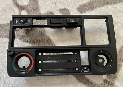 Radio y bisel de control de aire acondicionado OEM BMW E30 325i 325es 325e 318i 318is M3 con grietas Foto 1 de 4