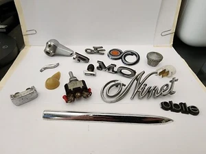 Lot 15 Authentic Vintage Car Emblems Ornaments Logo Nameplate FOR PARTS REPAIR - Picture 1 of 10