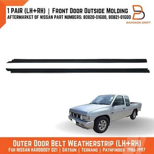 Weatherstrip Outer FR Door Glass Belt Rubber Seal FIT Nissan Navara D21 Pickup - Picture 1 of 9