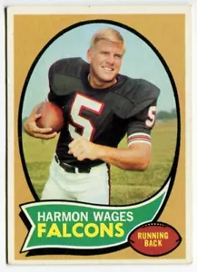 1970 Topps #5 Harmon Wages Atlanta Falcons - Rookie Card - Picture 1 of 2