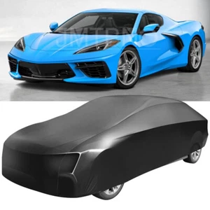 For Chevy Corvette C8 2020-22 Satin Stretch Outdoor Car Cover Anti-UV Waterproof - Picture 1 of 17