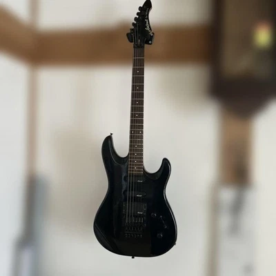 Aria Pro II The Warrior WR-503 Electric Guitar Black Used From Japan w/Soft Case - Image 1 of 4