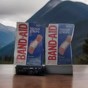 2 Boxes Band-Aid Brand Tough-Strips Adhesive Bandages 60 Ct Ea - Picture 1 of 1
