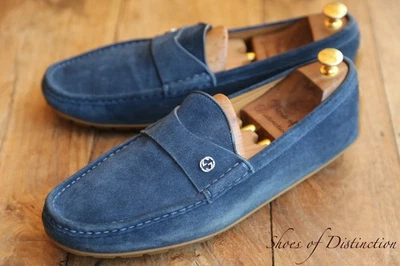 Gucci Azul Gamuza Plata GG Bit Zapatos Mocasines Para Hombres Reino Unido 12 EE. UU. 13 UE 46 G Foto 1 de 4