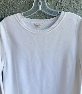 Talbots Women's Beautiful White Sweater Size Large - Picture 1 of 4