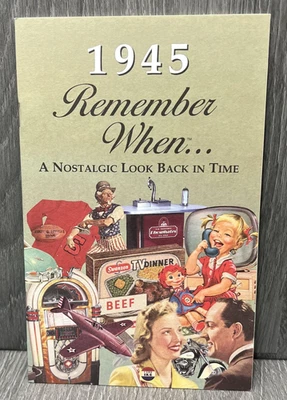 Vintage 1945 Remember When KardLet Book Nostalgic History Trivia Ads Booklet Foto 1 de 4