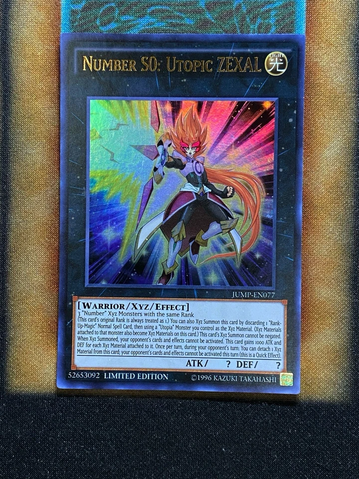 Yugioh Number S0: Utopic ZEXAL JUMP-EN077 Ultra Rare Limited Edition NM - Image 1 of 1