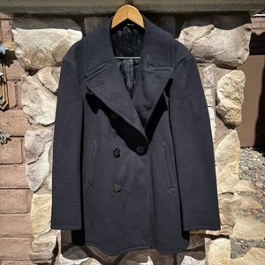Vintage US Navy Peacoat Navy Wool Men’s Size 44  Double Breasted Military 60s - Picture 1 of 7