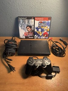 SAUBERE Sony Playstation PS2 Slim Konsole Tekken Spiel/Controller/Kabel, getestet! - Bild 1 von 10