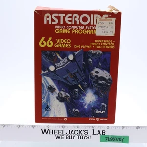 Asteroids W/ Box + Manual ATARI 2600 1981 Vintage Game Cartridge - Picture 1 of 11