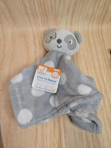 Baby Lovie GRIS y Blanco Visón Peluche Oso Manta de Seguridad SWIGGIES NUEVO - Imagen 1 de 8