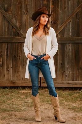 Naturalizer замшевые ботинки женщин 8,5 Western ковбой каблуки полный молнии повседневный работы Y2K - Изображение 1 из 4