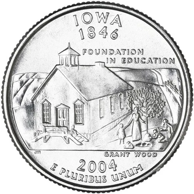 2004 D State Quarter Iowa BU CN-Clad US Coin - Image 1 of 4