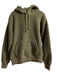 Champion Re:Bound C-Plush Sherpa Hoodie With Polar Fleece Lining, Olive Green - Bild 1 von 5