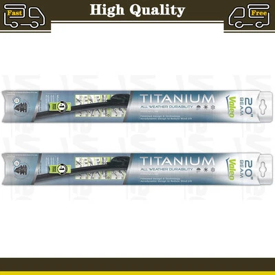 2 Front Windshield Wiper Blade Fits 2000 2001 2002 1975 Ford E-150 Econoline - Image 1 of 4