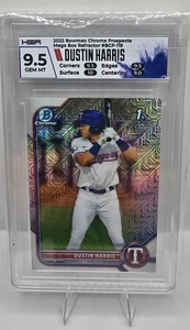 2022 Bowman Chrome Prospects Dustin Harris Mega Box Refractor #BCP-119 HGA 9.5 - Picture 1 of 2
