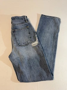 Good American Good Boy Boyfriend High Rise Damen Jeans Distressed Größe 0/25 - Bild 1 von 20