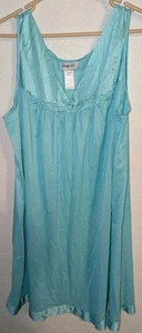 Beautiful Vibrant Blue Vanity Fair Vintage Nightgown Women Size L - Brand New - Picture 1 of 5