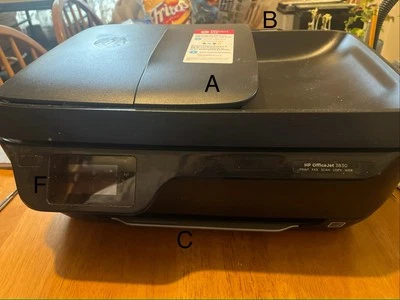 Preowned Tested Parts For HP OFFICEJET 3830 5 In 1 Model# SNPRH-1502 - Image 1 of 4