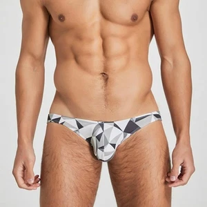 Costume da bagno uomo slip vita bassa sexy spiaggia bikini gay costume da bagno pantaloncino - Foto 1 di 40