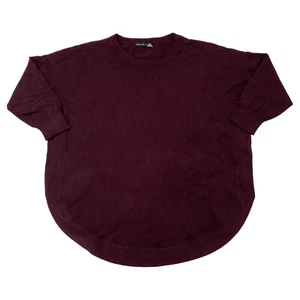 Black Tape Womens Size X Round Neck Long Sleeve Sweatshirt Wine - Picture 1 of 11