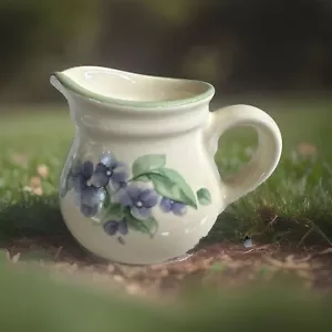 Pfaltzgraff GARDEN PARTY IMPRESSIONS Violets Floral 10 oz. Creamer - Picture 1 of 8