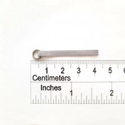 RC 1/10 Chrome/Silver Hook Tow Strap Scale Line Sling Accessories Drift Car Body - Image 1 of 4