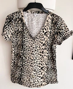 Womens River island Animal patterned top~ Size 8/eu 34 - Picture 1 of 4
