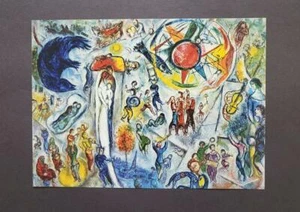 Marc Chagall ""La Vie"" Litografia Colore Offset Montata 1974 Edizione Limitata - Foto 1 di 3