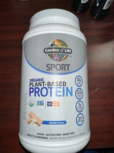 Garden Of Life Sport Organic Plant-Based Protein Vanilla 30 oz Keto exp 04/26 - Picture 1 of 3