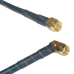 RFC195 SMA MALE to RP-SMA MALE ANGLE Coax RF Cable USA-Ship Lot - Picture 1 of 1