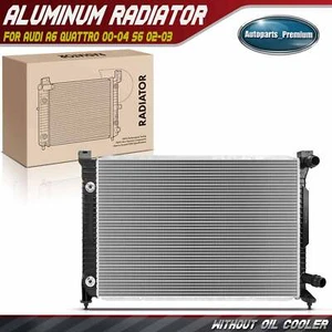 Radiator w/ Trans Oil Cooler for Audi A6 Quattro 2000-2004 S6 2002-2003 V8 4.2L - Picture 1 of 8