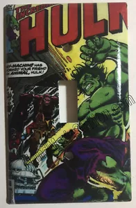 Hulk Comic Book Light Switch Duplex Outlet Wall Cover Plate & more Home decor - Picture 1 of 46