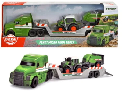 Dickie Spielfahrzeug Farm Fendt Micro Farm Truck Truck mit Traktor 203735006 - Bild 1 von 2