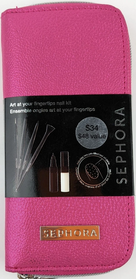 Kit de uñas Sephora a tu alcance con estuche rosa brillante Foto 1 de 3