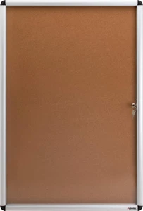 Enclosed Bulletin Board, Cork, 36" X 24" - Picture 1 of 8
