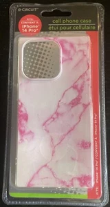 New E=Circuit Pink Geometric Cell Phone Case for iPhone 14 Pro - Picture 1 of 9